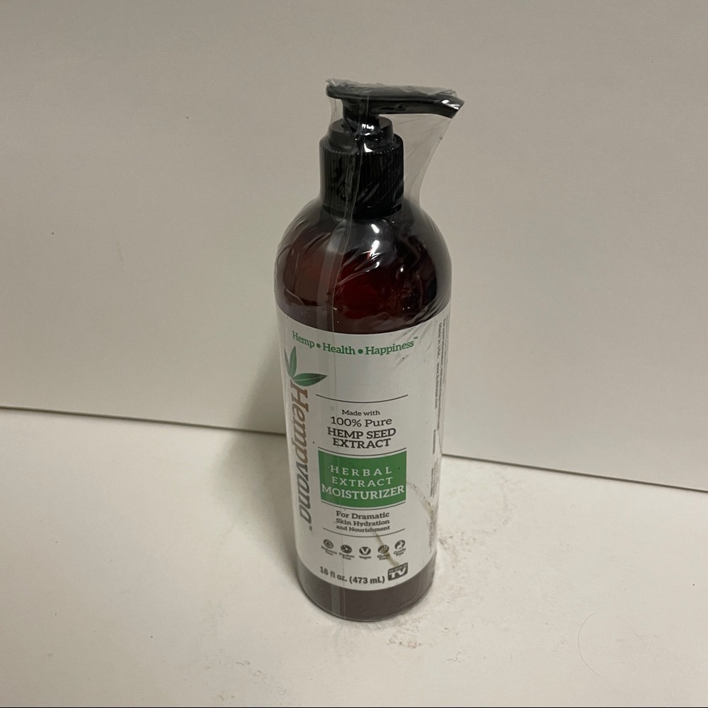 Hempvana Herbal Extract Moisturizer Skin Hydration 16 OZ
